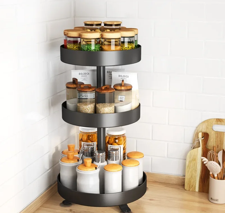 منظم المطبخ الدوار متعدد الوظائف