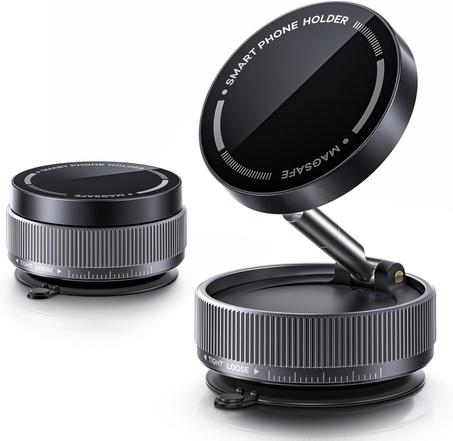 Support magnétique pour téléphone de voiture, ventouse réglable à 360°