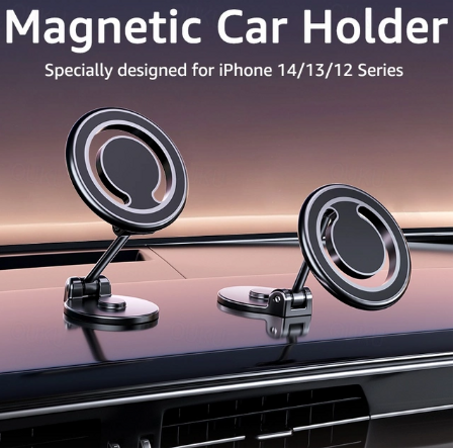 Support de Téléphone Portable Magnétique à 360 Degrés