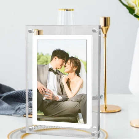 Digital Picture Frame 5 inch Acrylic Digital Photo And Video Player Frame Vertical Display