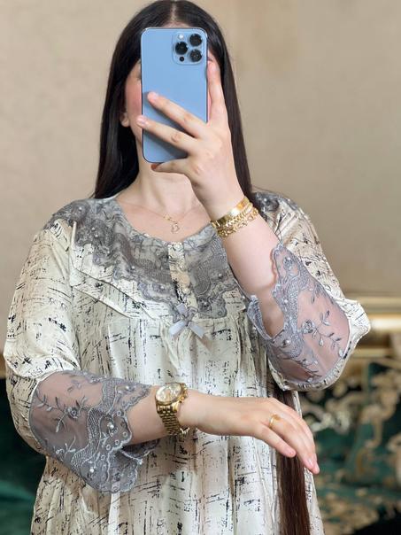 كاندورة ساتيني كم شبكة❤️💕