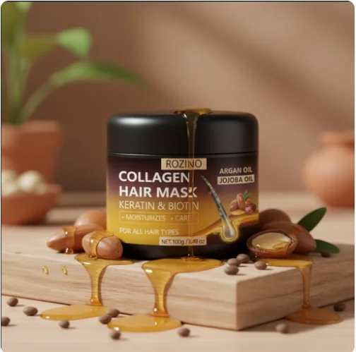 ماسك الشعر الذهبي بالبروتينات وزيوت الأرغان والجوجوبا