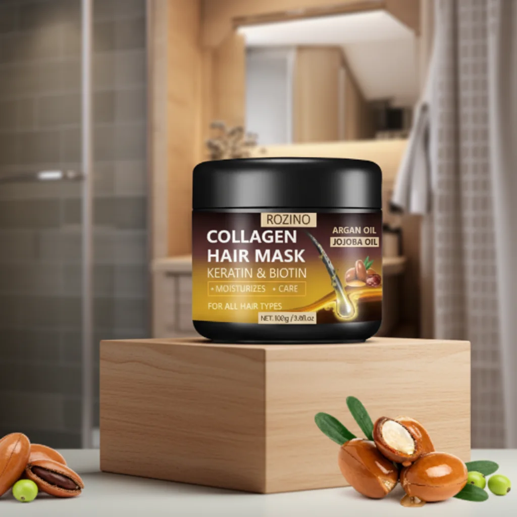 ماسك الشعر الذهبي بالبروتينات وزيوت الأرغان والجوجوبا