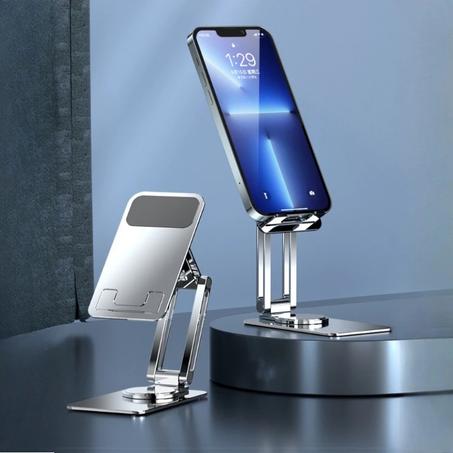 حامل هاتف مكتبي معدني قابل للطي