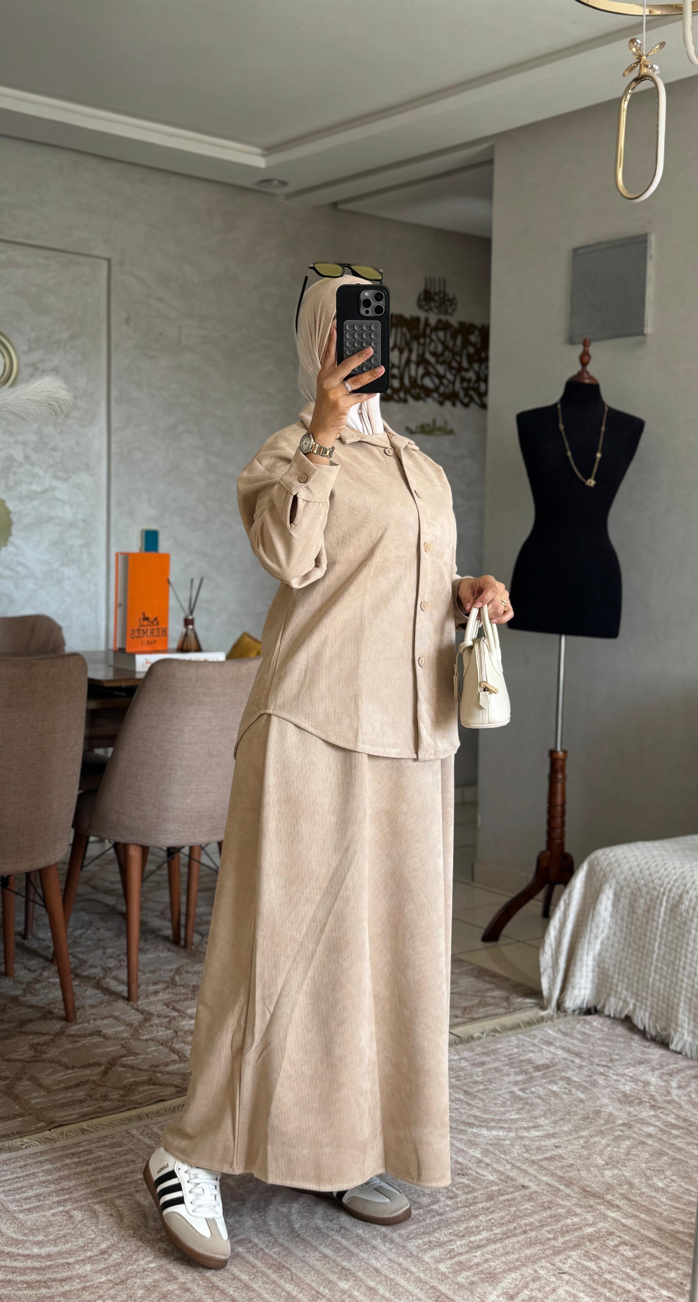 Ensemble chemise  🤩​😍​ ستايل شتوي راقي