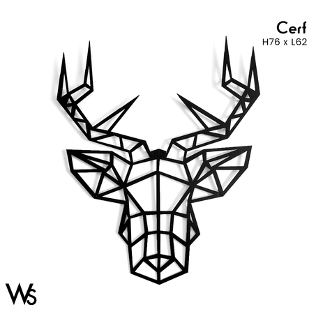 Décoration murale "Cerf" en métal