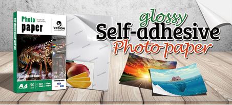 PAPIER PHOTO GLOSSY ADHESIF AU FORMAT A3
