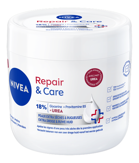Nivea Repair & Care 18% (Glycerine + Provitamine B5 + Urea) 400ml