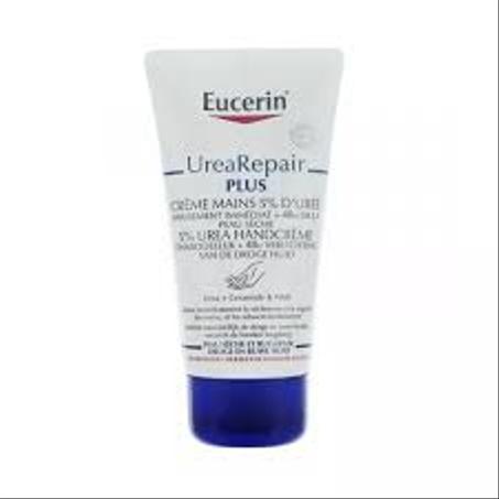 Eucerin UREAREPAIR PLUS - Crème Mains Réparatrice 5% d'Urée - Peaux Sèches, 75ml