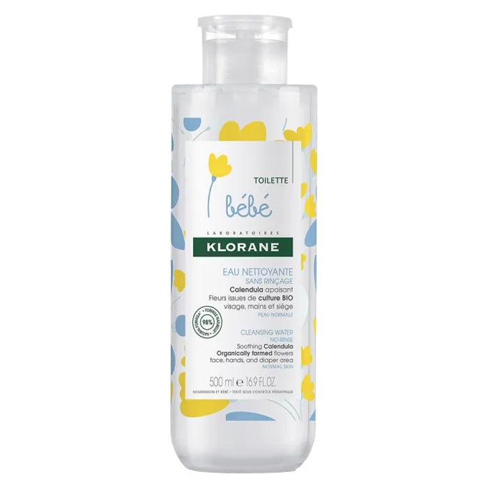 Klorane Bébé Eau Nettoyante Sans Rinçage 500ml