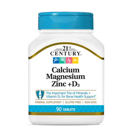 21ST Century Cal Mag Zinc+D3 90 Comprimés