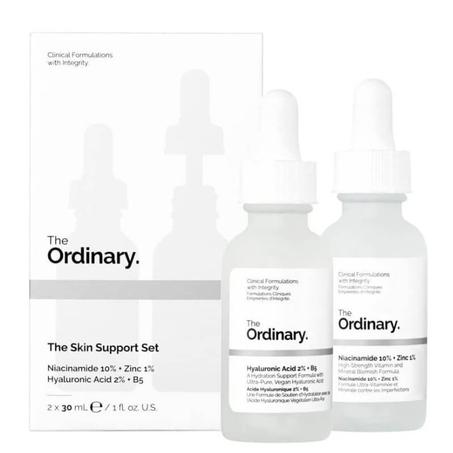 The Ordinary The Skin Support Set (Niacinamide 10% + Zinc 1% et Hyaluronic Acid 2% + B5)