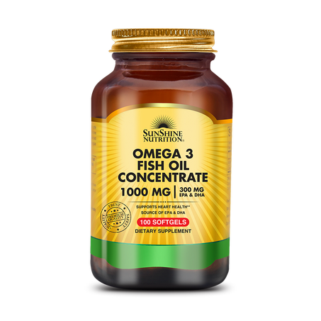 Sunshine Nutrition Omega 3 Fish Oil 100 Gélules