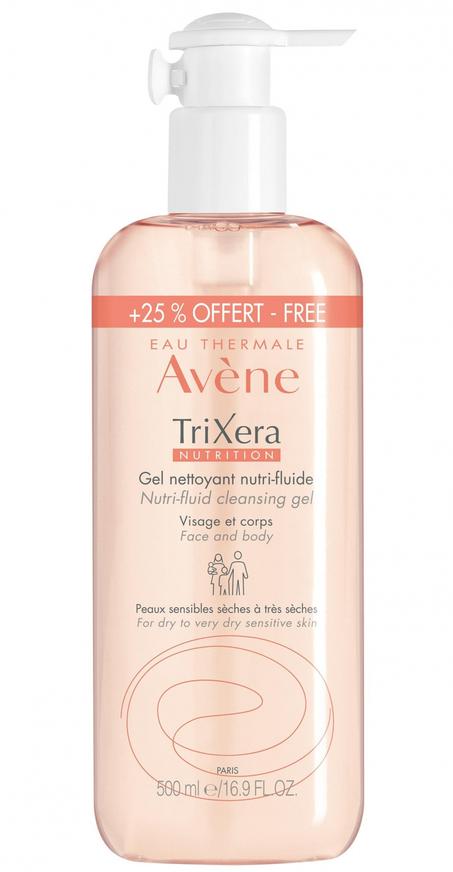 Avène TriXera NUTRITION - Gel Nettoyant, 500ml