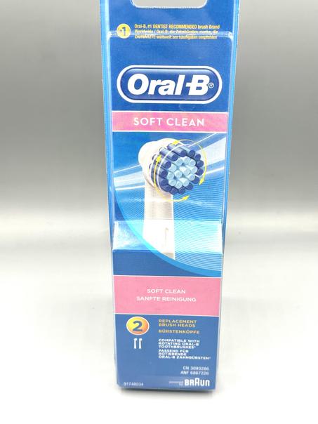 Oral B Recharges Brosse à Dents Electrique Soft Clean (Pack De 2 Recharges)