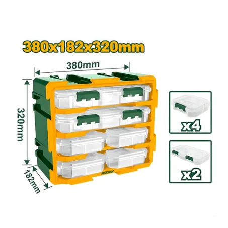 صندوق بلاستيكي بستة أدراج – JADEVER