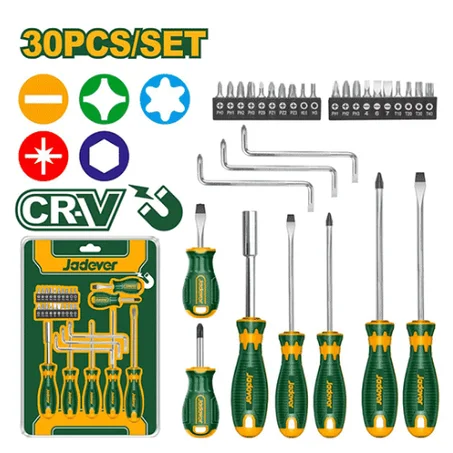 مجموعة مفكات 30 قطعة