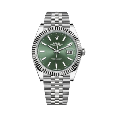 Rolex Datejust 41mm Mint Green jubilée Pour Homme