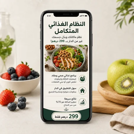 برنامج غذائي مخصص لهدفك