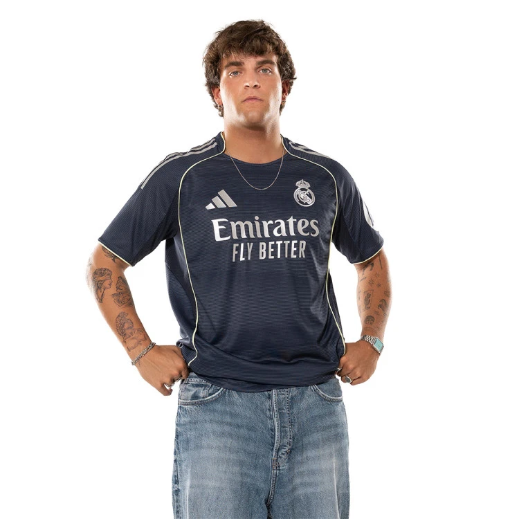 Camiseta auténtica de visitante para hombre 25/26 azul marino