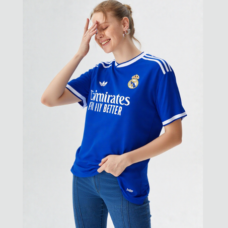 Camiseta de visitante para mujer 25/26 azul
