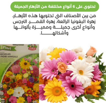 بذور زهور الحديقة الساحرة