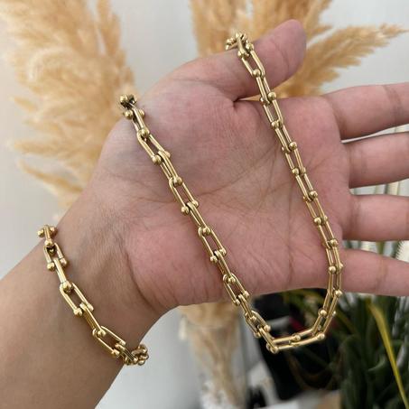 Ensemble tifany en acier inoxydable 14 k