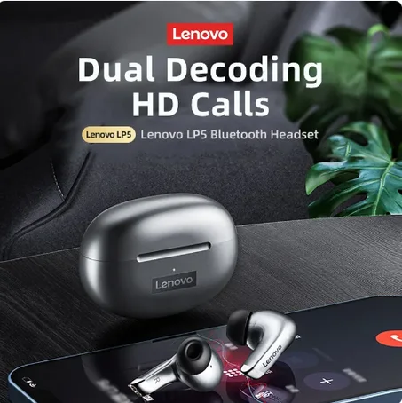 Lenovo-auriculares inalámbricos LP5 originales