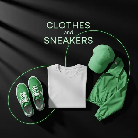 Clothes and sneakers