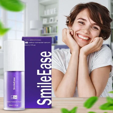Teeth whitening purple cream