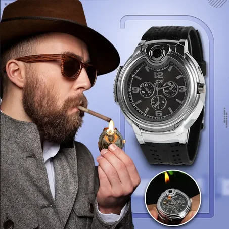 Men's watch & cigaret lighter
