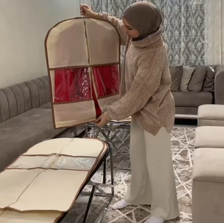 أغلفة الملابس بمقاسات مختلفة للتخلص من مشكل تجعد الملابس (6 قطع)