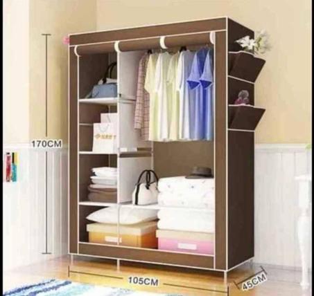 خزانة الملابس القابلة للطي  2أبواب  2 DOOR PORTABLE FOLDING WARDROBE
