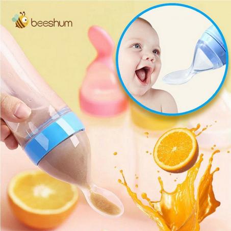 Biberon à cuillère en silicone pour bébé, alimentation du nouveau-né, compte-gouttes الحجم الكبير 90ml و الجودة الممتازة