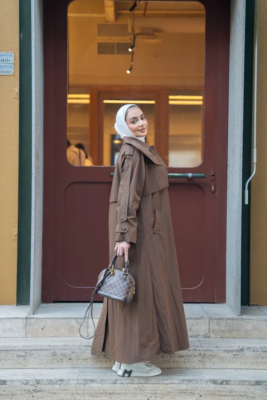 ترنش كوت محتشم[Long  Trench Coat]