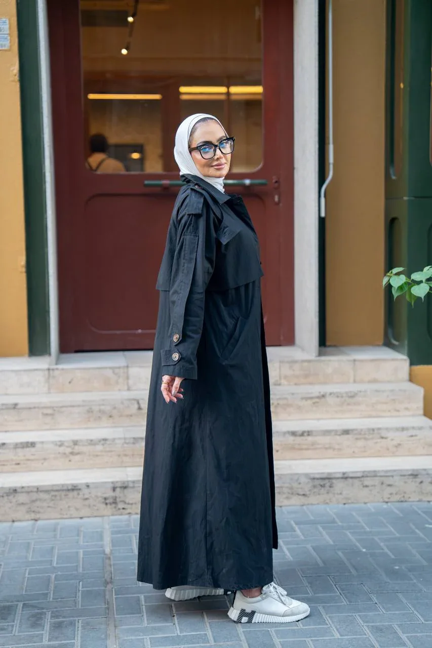 ترنش كوت محتشم[Long  Trench Coat]