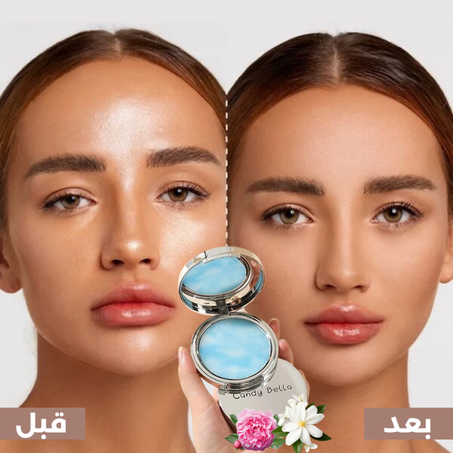 بودرة جيل الياسمين والورد الدمشقي الطبيعية لبشرة دون لمعان و لا دهون، مقاومة للحرارة والرطوبة، تثبّت المكياج طول اليوم