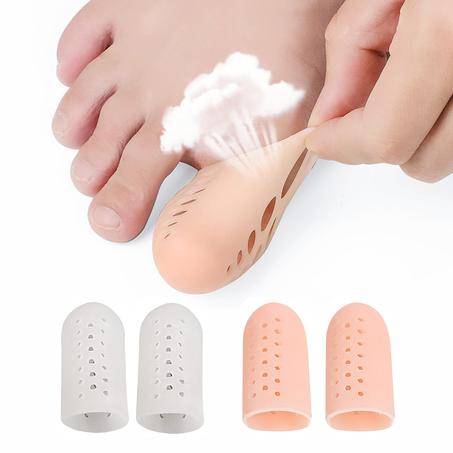 غطاء واقي من السيليكون لأصابع القدم تخفيف الآلام والعناية بالقدم