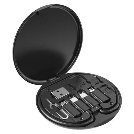 صندوق تخزين مجموعة كابل بيانات USB متعدد الوظائف