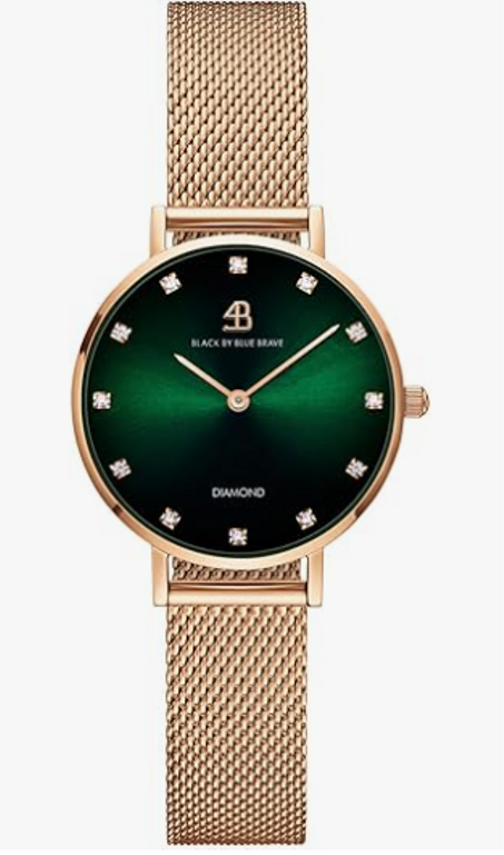 ساعة يد نسائية Waterlily مرصعة بالألماس – تصميم فاخر وأنيق يناسب جميع الإطلالات