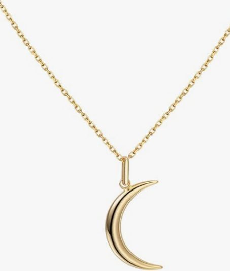 قلادة القمر من S.Leaf – قلادة رقيقة من الفضة الإسترلينية للنساء