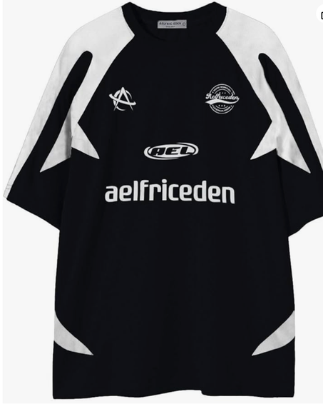 تيشيرت واسع بتصميم جرافيكي Y2K – قماش سريع التجفيف ومطرد للرطوبة – مثالي للصيف للرجال والنساء