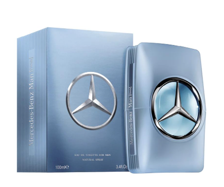 مرسيدس بنز مان فريش - أو دو تواليت للرجال - عطر رجالي برائحة البرغموت وخشب الأرز - 100مل