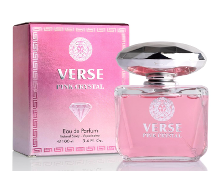 عطر NovoGlow Verse Pink Crystal للنساء – أو دو بارفان أنثوي برائحة فاكهية وزهرية تدوم طويلاً – 100 مل