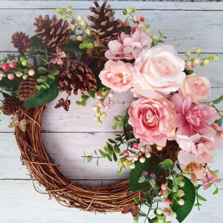 Handmade Home Decor - Autumn Wreath - Fall Wreath - Front Door Wreath - Wall Art Decor
