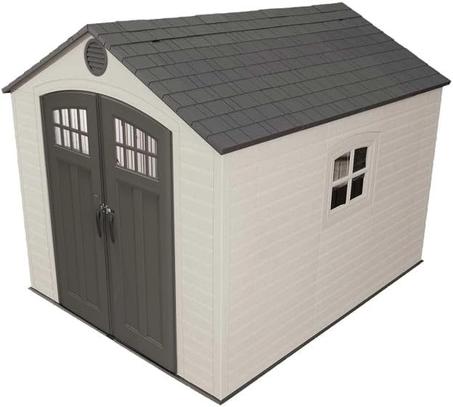 Lifetime 8x10 Outdoor Plastic Shed W/Floor & Windows (60238)