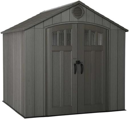 Lifetime 8x7.5 Rough Cut Plastic Storage Shed Kit W/Floor (60230A)