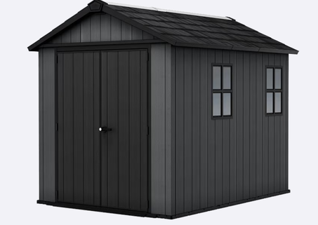 Newton Plus Shed 7.5x9ft - Black