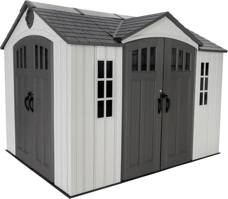 Lifetime Dual Entry Outdoor Storage Shed, 10 x 8 Foot