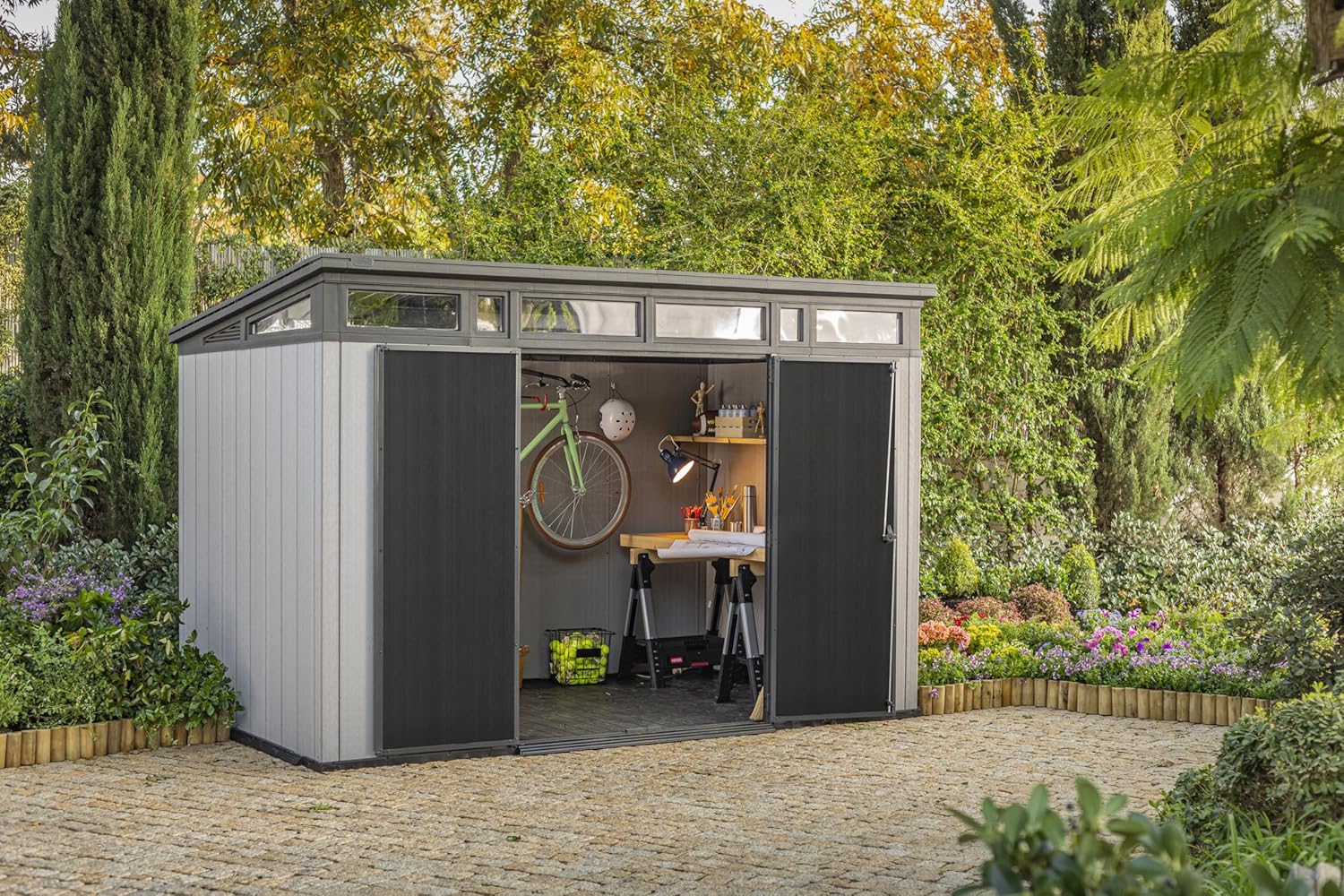 Artisan 11x7 Storage Shed - Grey